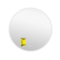 Зеркало Lidz Astra R800 с LED-подсветкой Touch, с антизапотеванием, с диммером, рег. яркости LDASR80049290 - 3 фото