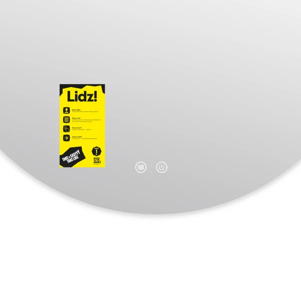 Зеркало Lidz Astra R800 с LED-подсветкой Touch, с антизапотеванием, с диммером, рег. яркости LDASR80049290 - 4 фото