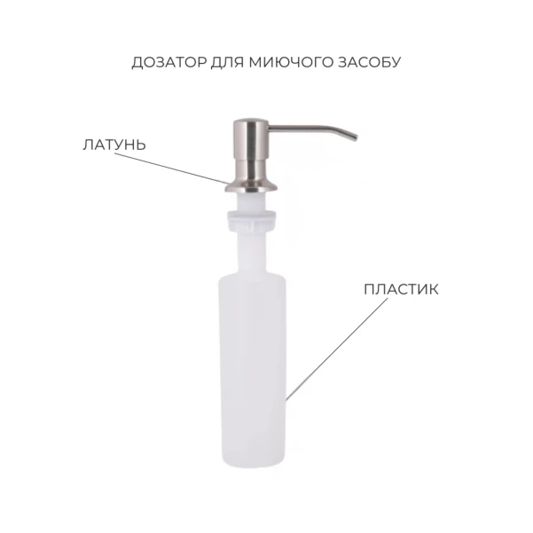 Акційний набір Lidz: мийка H4843 Brushed 3,0/1,0 мм + Змішувач Aria для кухні з гнучким виливом (k35) Grey - 5 фото