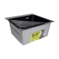 Сушилка на кухонную мойку угловая Lidz Acsis LA16 Black, кругла основа, для посуды 430х175 мм LDACSLA16BLM49769 - 4 фото