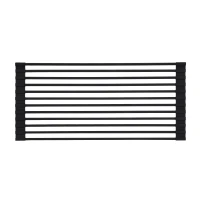 Сушарка на кухонну мийку Lidz Acsis LA04 Black, квадратна основа, для посуду 430х216 мм LDACSLA04BLM49762 - 2 фото