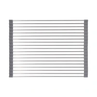 Сушилка на кухонную мойку Lidz Acsis LA01 Gray, кругла основа, для посуды 440х320 мм LDACSLA01GRA49779 - 2 фото