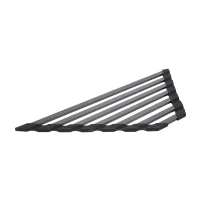 Сушилка на кухонную мойку угловая Lidz Acsis LA20 Black, плоска основа, для посуды 477х198 мм LDACSLA20BLM49773