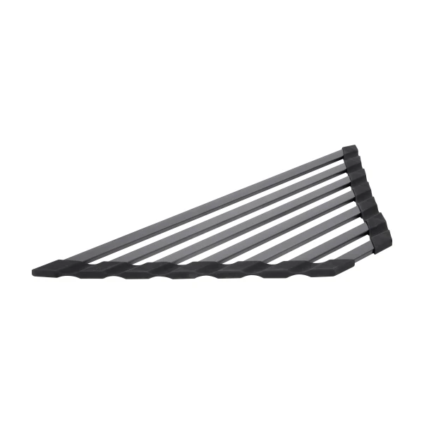 Сушилка на кухонную мойку угловая Lidz Acsis LA20 Black, плоска основа, для посуды 477х198 мм LDACSLA20BLM49773
