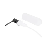 Дозатор для миючого засобу Lidz Acsis LA30 Brushed Black PVD, круглий LDACSLA30BLM49827 - 3 фото