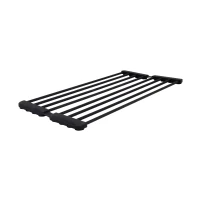 Сушарка на кухонну мийку з присоскою Lidz Acsis LA09 Black, кругла основа, для посуду 440х224 мм LDACSLA09BLM49777