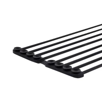 Сушарка на кухонну мийку з присоскою Lidz Acsis LA09 Black, кругла основа, для посуду 440х224 мм LDACSLA09BLM49777 - 4 фото