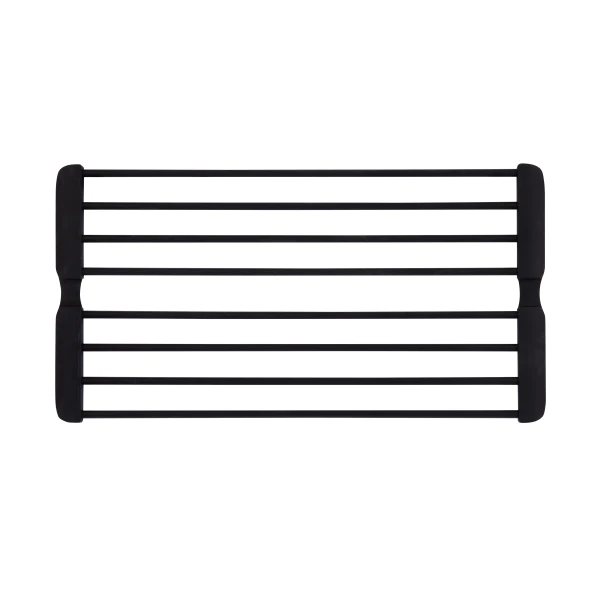 Сушарка на кухонну мийку з присоскою Lidz Acsis LA09 Black, кругла основа, для посуду 440х224 мм LDACSLA09BLM49777 - 2 фото