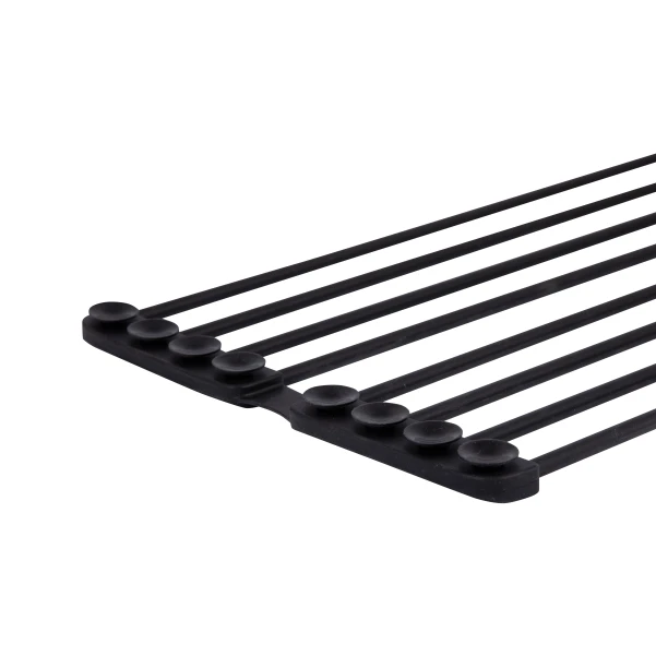 Сушарка на кухонну мийку з присоскою Lidz Acsis LA09 Black, кругла основа, для посуду 440х224 мм LDACSLA09BLM49777 - 4 фото