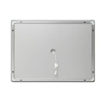 Дзеркало Lidz Kubis (KU2) 800х600 з годинником, з LED-підсвічуванням Touch, з антизапотіванням, з димером, рег. яскравості LDKU800600CL48281 - 4 фото