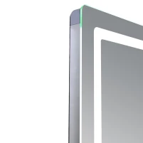 Дзеркало Qtap Mideya (MI2) 800х600 з годинником, з LED-підсвічуванням Touch, з антизапотіванням, димером, рег. яскравості QTMID80060049265 - 3 фото