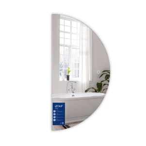 Зеркало Qtap Taurus HR1200 с LED-подсветкой Touch, с антизапотеванием, с диммером, рег. темп. цвета (3000-6500K) QTTAUHR1200
