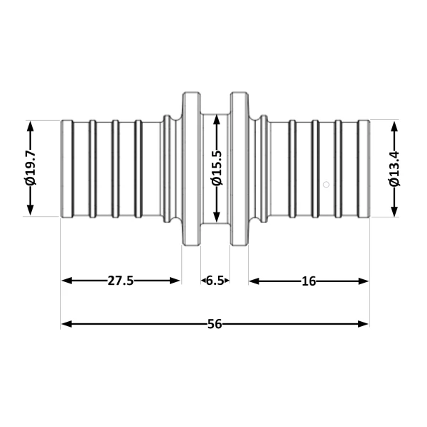 Переходних под натяжную гильзу Icma №1032 d16х2,2-25х3,5 851032GXBO05 - 1 фото