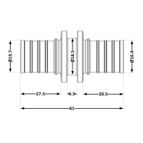 Перехідник під натяжну гільзу Icma №1032 d20х2,8-25х3,5 851032GXGW05 - 1 фото