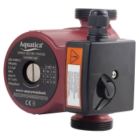 Насос циркуляційний 100Вт Hmax 6м Qmax 75л/хв Ø1½" 130мм+гайки Ø1" Aquatica - 6 фото