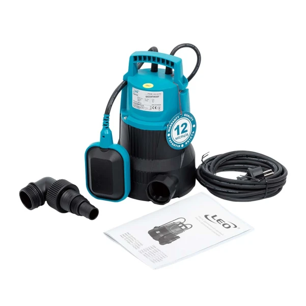 Насос дренажний садовий 0.25кВт Hmax 6м Qmax 100л/хв LEO AKS-251PH - 1 фото