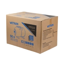 Гідроакумулятор WETRON 50л стальний - 5 фото