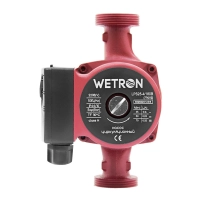 Насос циркуляційний 100Вт Hmax 6м Qmax 50л/хв Ø1½" 180мм +гайки Ø1" Wetron - 2 фото