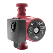 Насос циркуляційний 100Вт Hmax 6м Qmax 50л/хв Ø1½" 180мм +гайки Ø1" Wetron - 1 фото