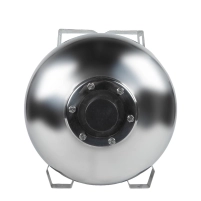 Гідроакумулятор горизонтальний 50л (нерж) Wetron - 3 фото