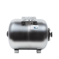 Гідроакумулятор горизонтальний 50л (нерж) Wetron - 4 фото