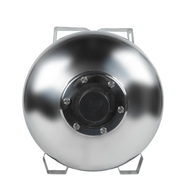 Гідроакумулятор горизонтальний 50л (нерж) Wetron - 3 фото