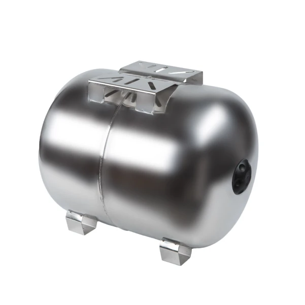 Гідроакумулятор горизонтальний 50л (нерж) Wetron - 2 фото