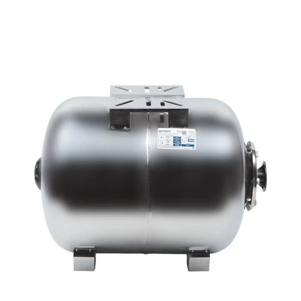 Гідроакумулятор горизонтальний 50л (нерж) Wetron - 4 фото