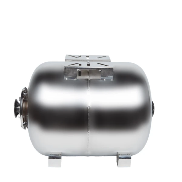 Гідроакумулятор горизонтальний 50л (нерж) Wetron - 5 фото