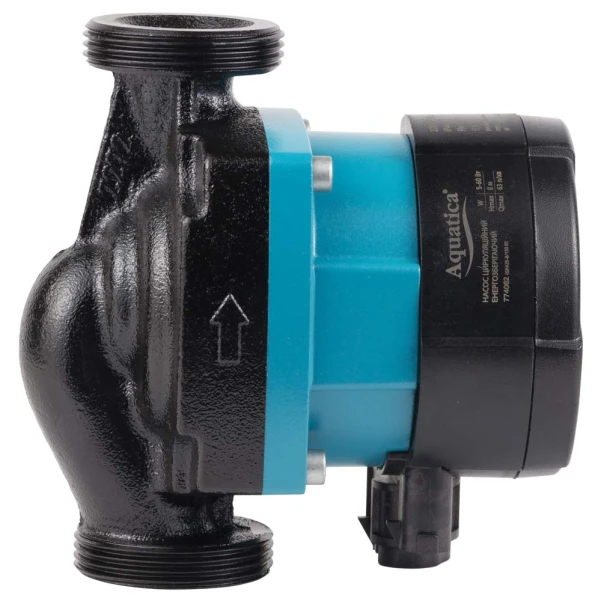 Насос циркуляційний енергозберігаючий 5-60Вт Hmax 8м Qmax 63л/хв Ø1½" 130мм + гайки Ø1" AQUATICA GPA25-8/130 III - 5 фото