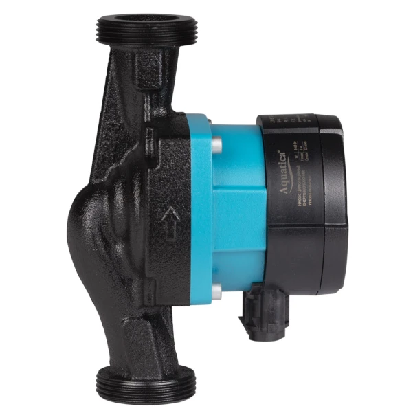 Насос циркуляційний енергозберігаючий 5-60Вт Hmax 8м Qmax 63л/хв Ø1½" 180мм + гайки Ø1" AQUATICA GPA25-8/180 III - 6 фото