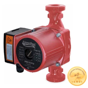 Насос циркуляційний 100Вт Hmax 6м Qmax 75л/хв Ø2" 180мм+гайки Ø1¼" AQUATICA