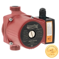 Насос циркуляційний 130Вт Hmax 7м Qmax 87л/хв Ø1½" 180мм+гайки Ø1" AQUATICA