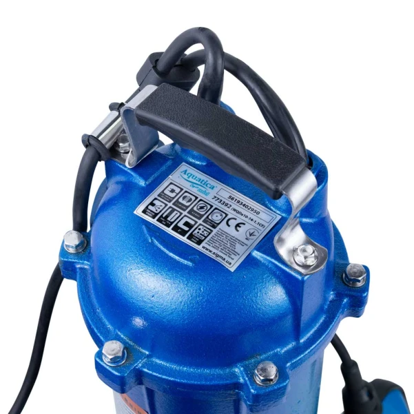 Насос каналізаційний 1.1кВт Hmax 14м Qmax 340л/хв з ножем AQUATICA mid - 2 фото