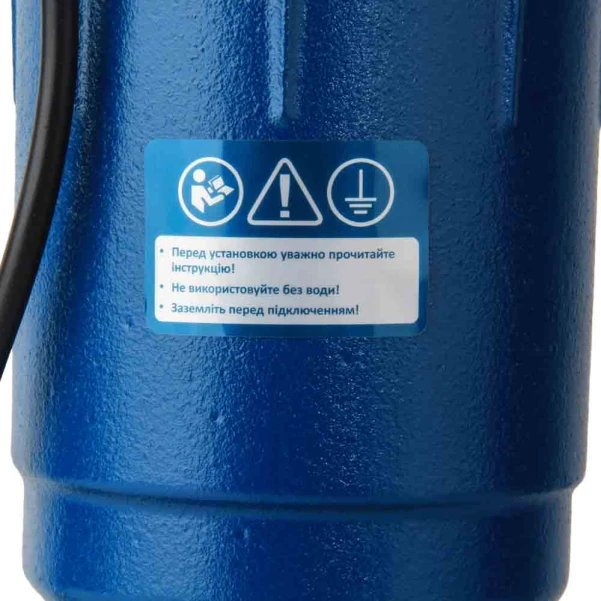 Насос каналізаційний 1.1кВт Hmax 10м Qmax 200л/хв WETRON WQDw10-8-1.1F - 7 фото