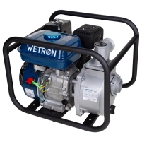 мотопомпа 7.5к.с. Hmax 28м Qmax 30м³/год (чотиритактний) Wetron - 2 фото