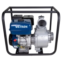 мотопомпа 15к.с. Hmax 30м Qmax 110м³/год (чотиритактний) Wetron - 2 фото
