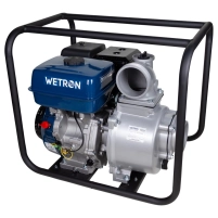 мотопомпа 15к.с. Hmax 30м Qmax 110м³/год (чотиритактний) Wetron - 1 фото