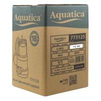 насос дренажний садовий 0,75 кВт Hmax 9,5м Qmax 220л/хв (част. до 5мм) Aquatica - 7 фото