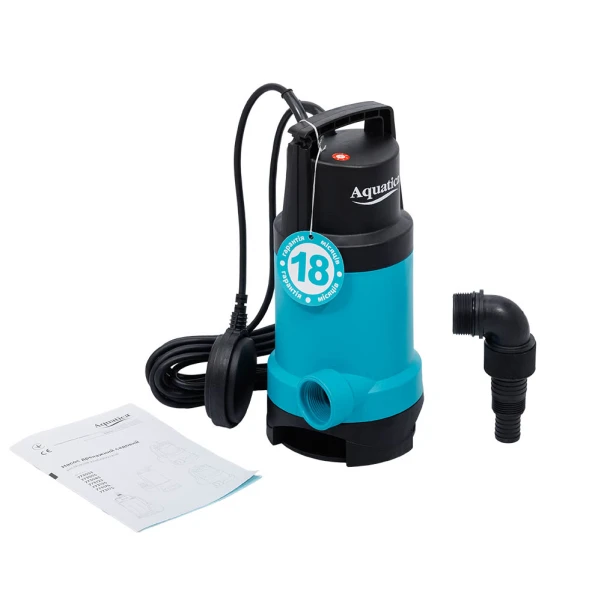 насос дренажний садовий 0,55 кВт Hmax 8м Qmax 180л/хв (част. до 30мм) Aquatica