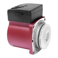 Насос циркуляційний 75Вт Hmax 4м Qmax 40л/хв Ø1½" 180мм бордо + гайки Ø1" Wetron - 7 фото