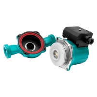 Насос циркуляційний 75Вт Hmax 4м Qmax 40л/хв Ø1½" 180мм зел + гайки Ø1" Wetron - 5 фото