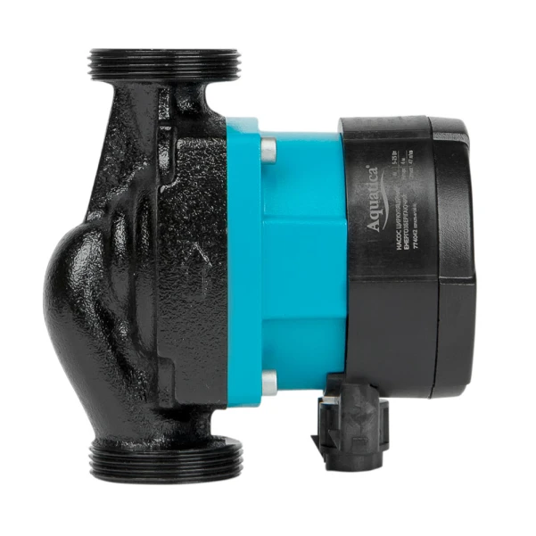 Насос циркуляційний енергозберігаючий 5-25Вт Hmax 4м Qmax 47л/хв Ø1½" 130мм + гайки Ø1" Aquatica - 4 фото