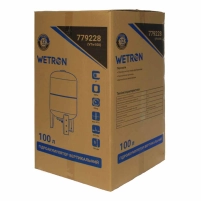 Гідроакумулятор вертикальний 100л Wetron - 5 фото