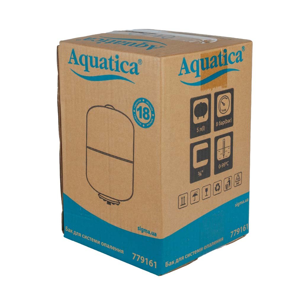 Бак для системи опалення циліндричний (розбірний) 5л AQUATICA (779161) - 5 фото