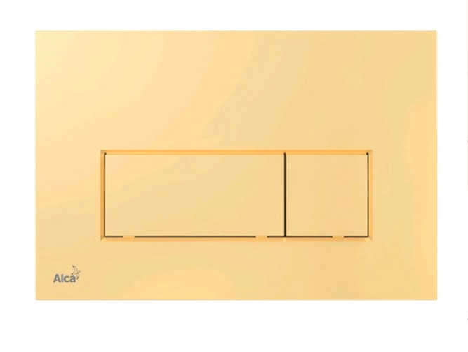 Кнопка зливу ALCA PLAST для прихованих систем інсталяції, квадрат, золотий