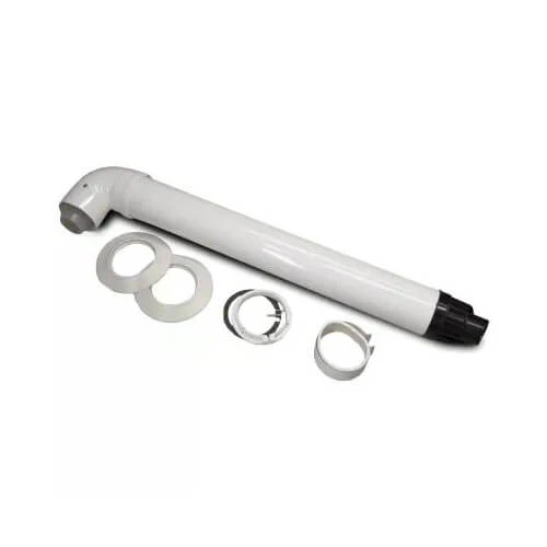 Коаксіальна труба в комплекті з куточком 90 60/100 mm CE.00.15.C для конденсаційних котлів.