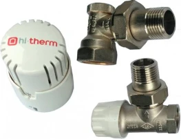 Радіаторний комплект термостатичний 1/2 кутовий Hi-Therm