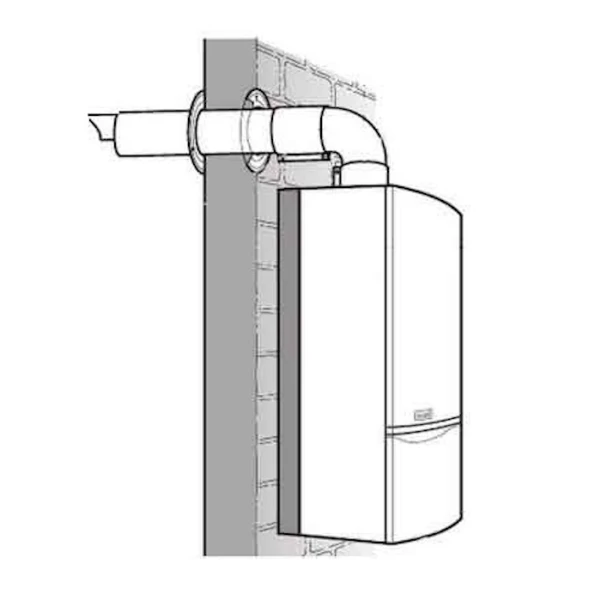 Комплект для горизонтального проходу крізь стіну VAILLANT Ø60/100 РР - 3 фото