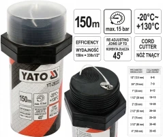 Нитка для герметизації різьби YATO 150м для тиску 15бар - 2 фото